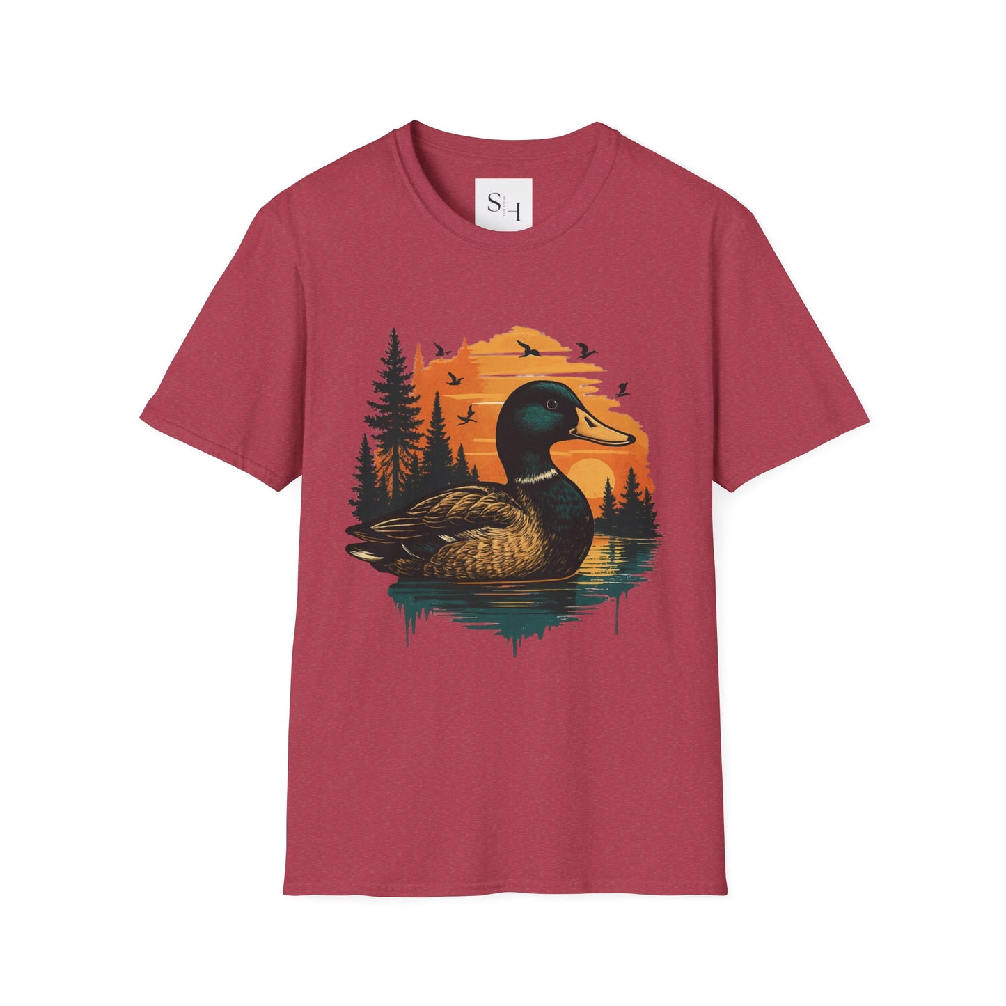 Duck Sunset Unisex Softstyle T-Shirt