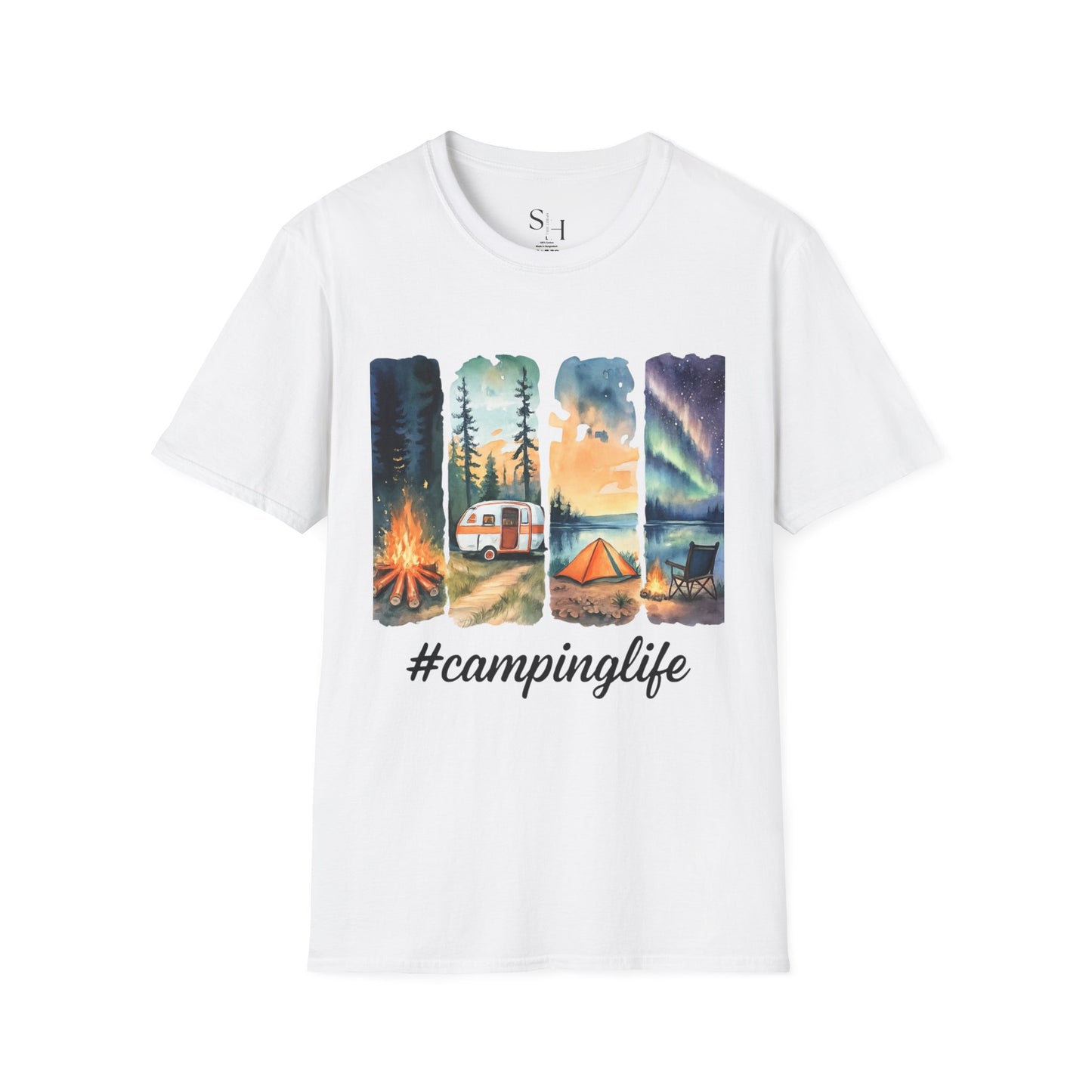 #Campinglife Unisex Softstyle T-Shirt