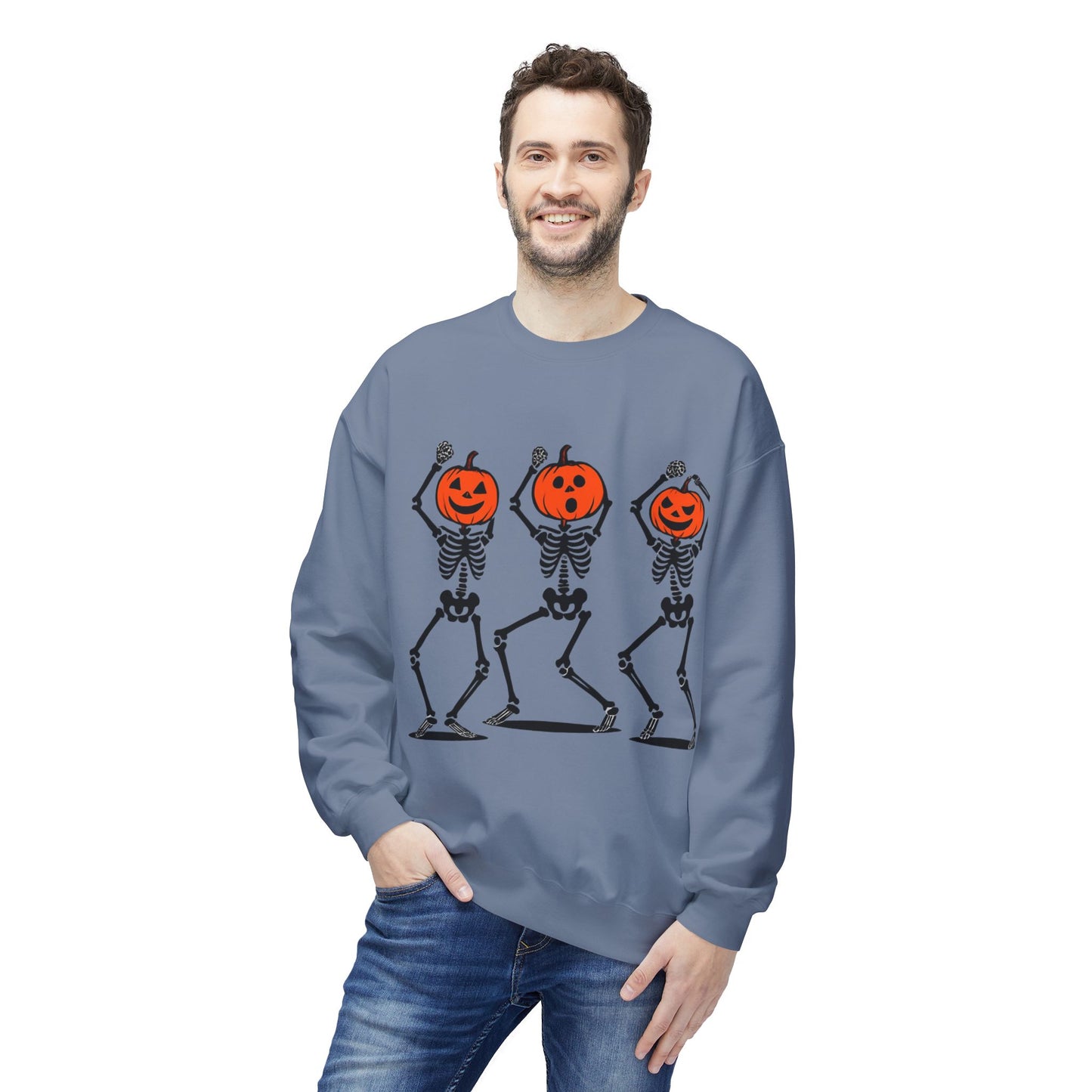Spooky Skeleton Crewneck Sweatshirt