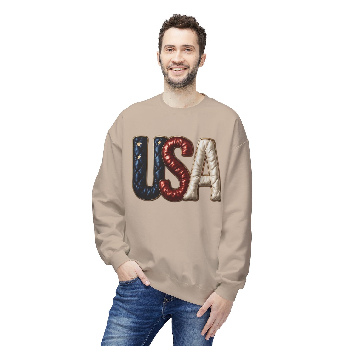 USA Fleece Crewneck Unisex Sweatshirt