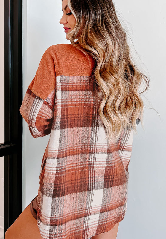 Plaid Button Up Long Sleeve