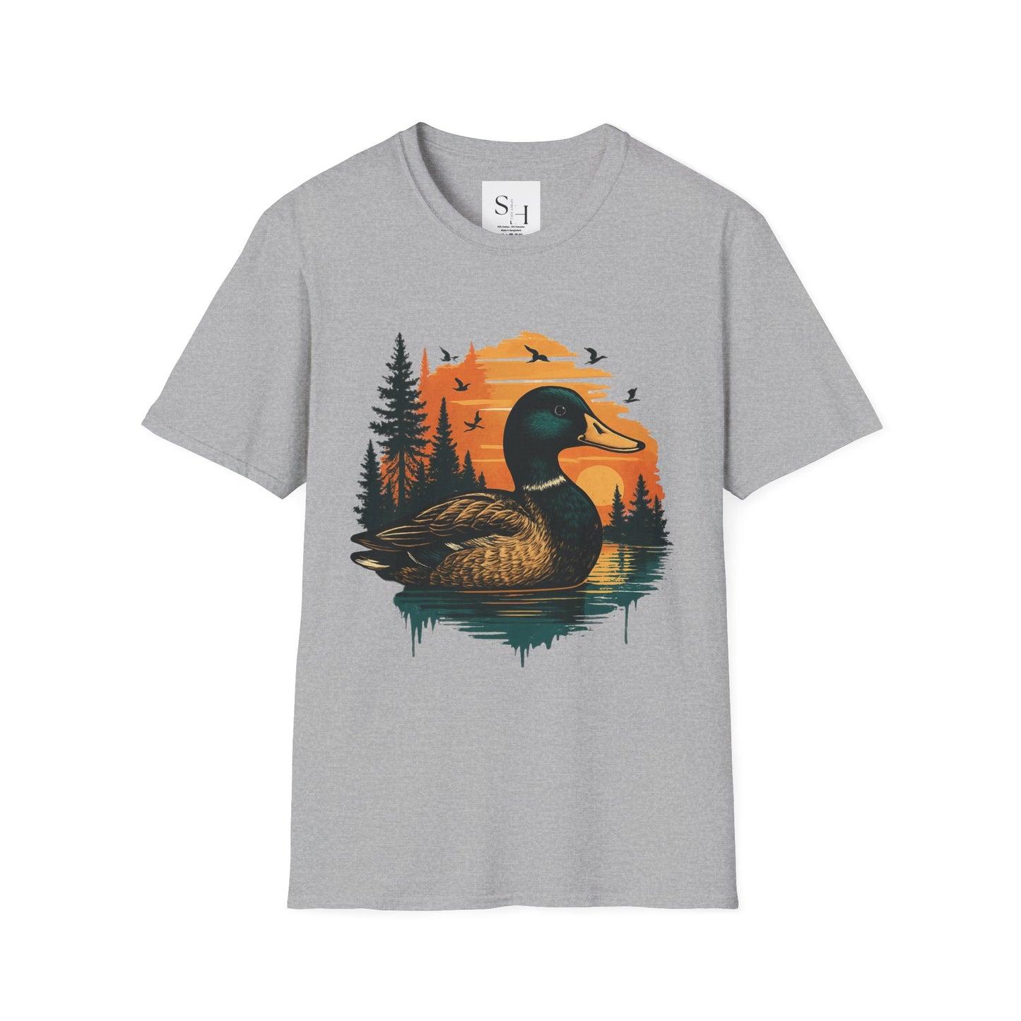 Duck Sunset Unisex Softstyle T-Shirt