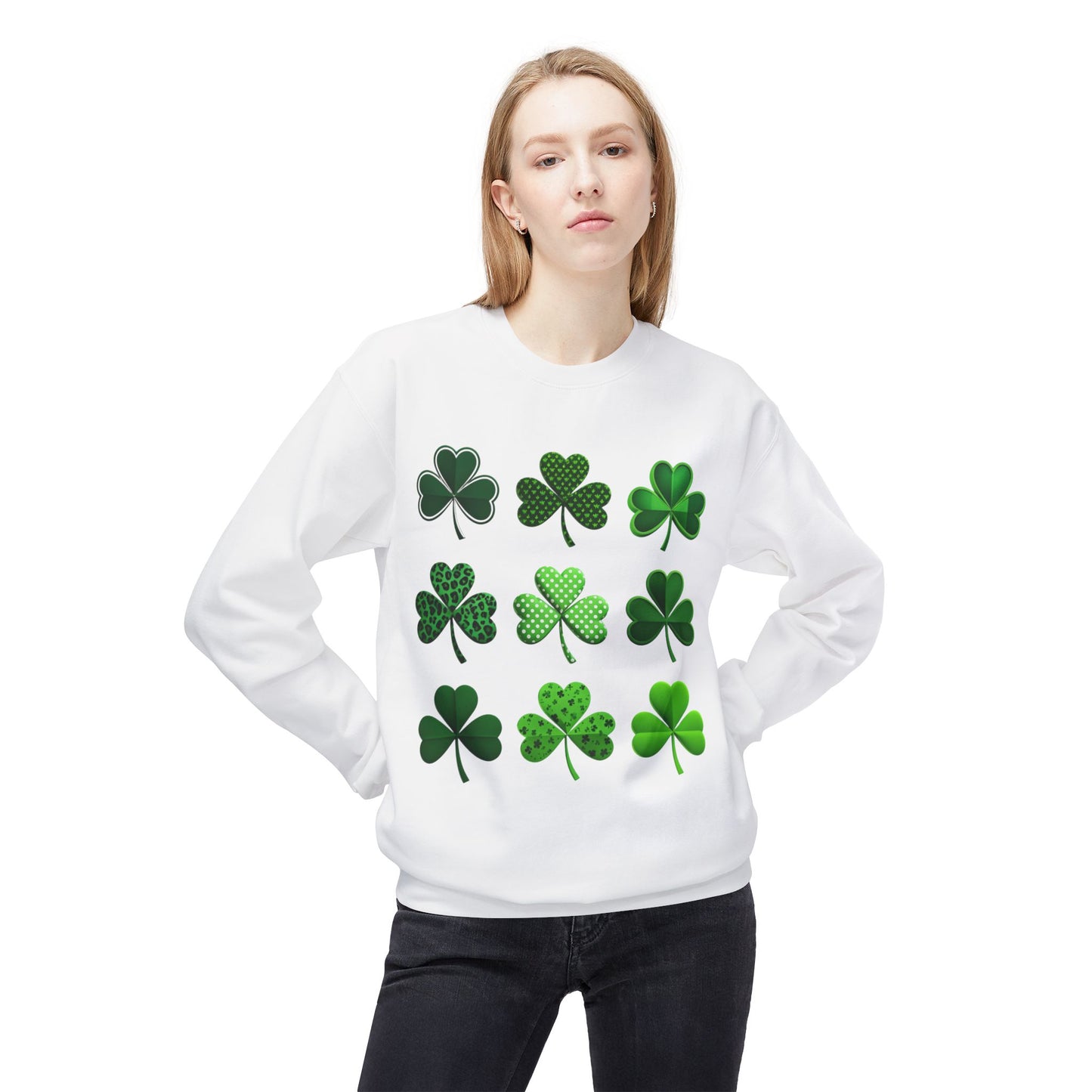 Clover Midweight Softstyle Fleece Crewneck Sweatshirt