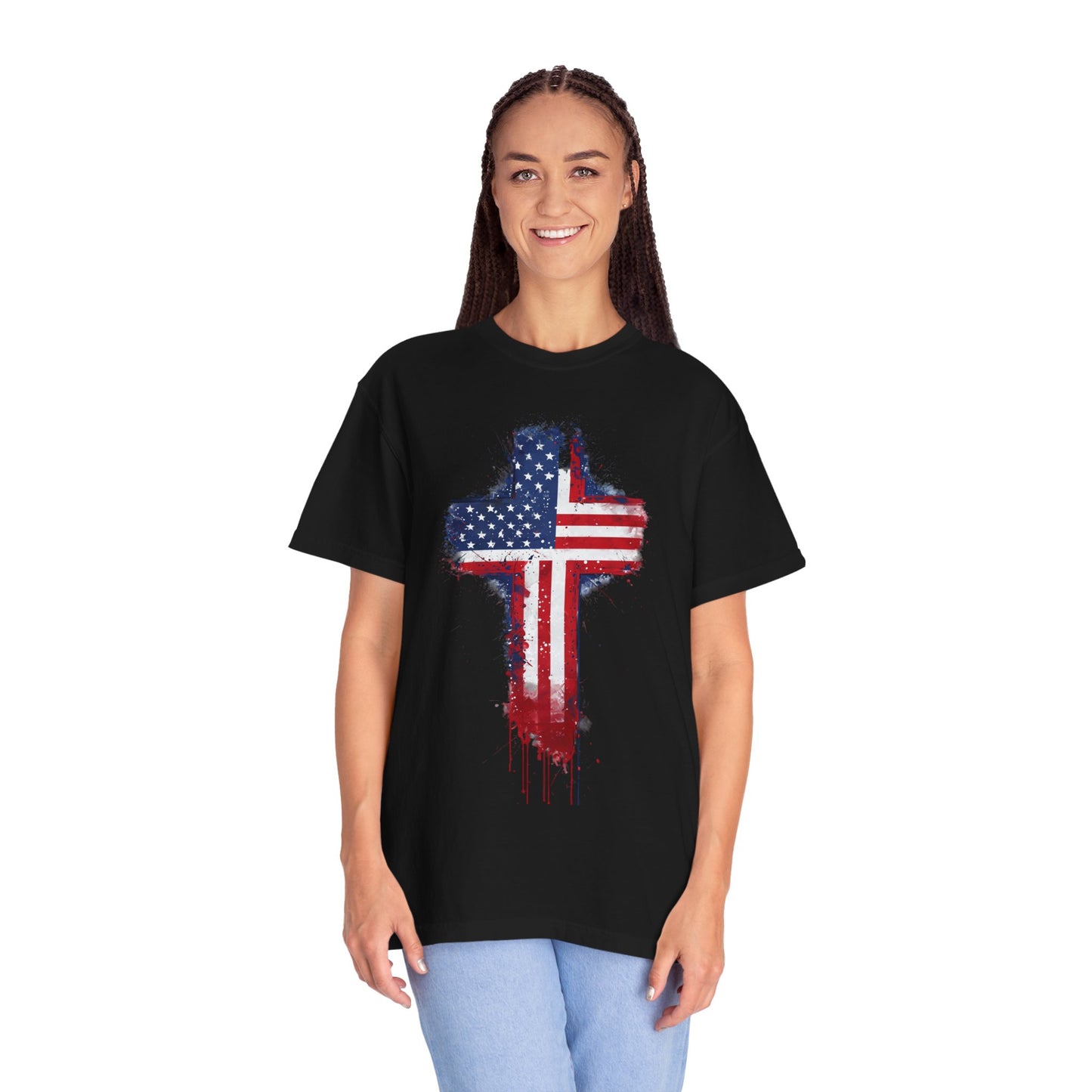 American Flag Cross T-Shirt