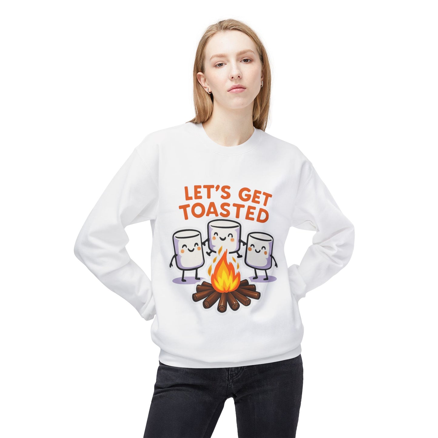 Let's Get Toasted Fleece Crewneck Sweatshirt