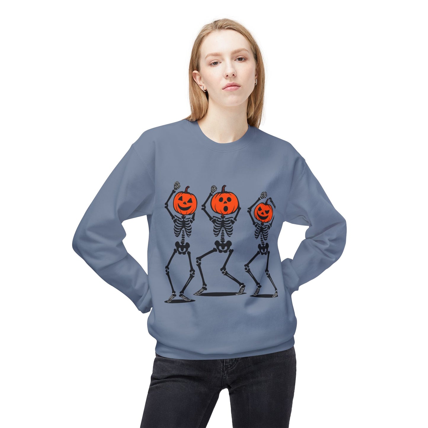 Spooky Skeleton Crewneck Sweatshirt