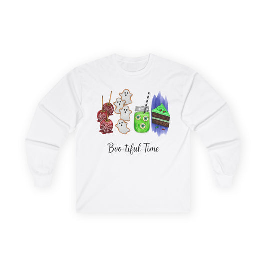 Boo-tiful Time Long Sleeve Unisex Cotton Tee