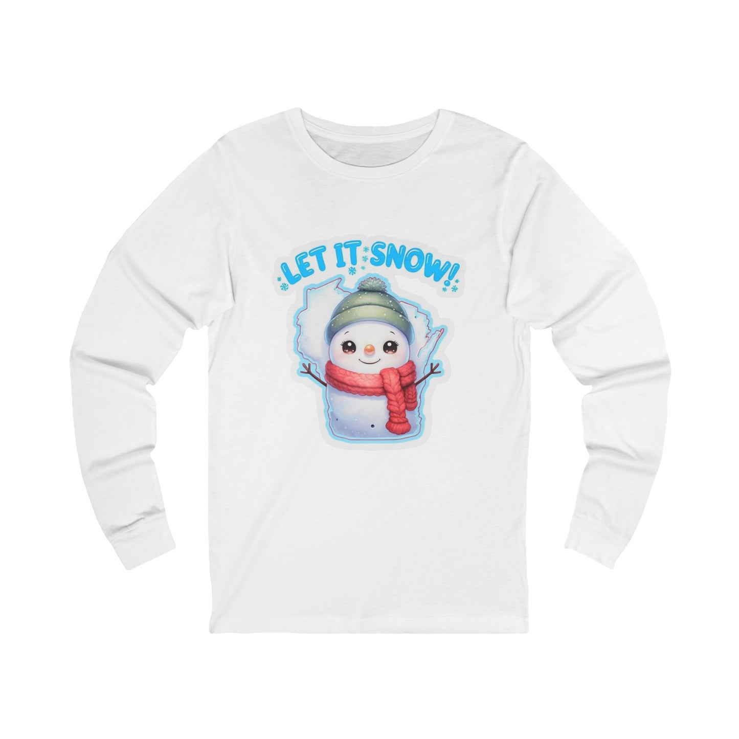 LET IT SNOW - WISCONSIN Long Sleeve Tee