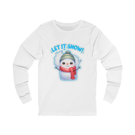 LET IT SNOW - WISCONSIN Long Sleeve Tee