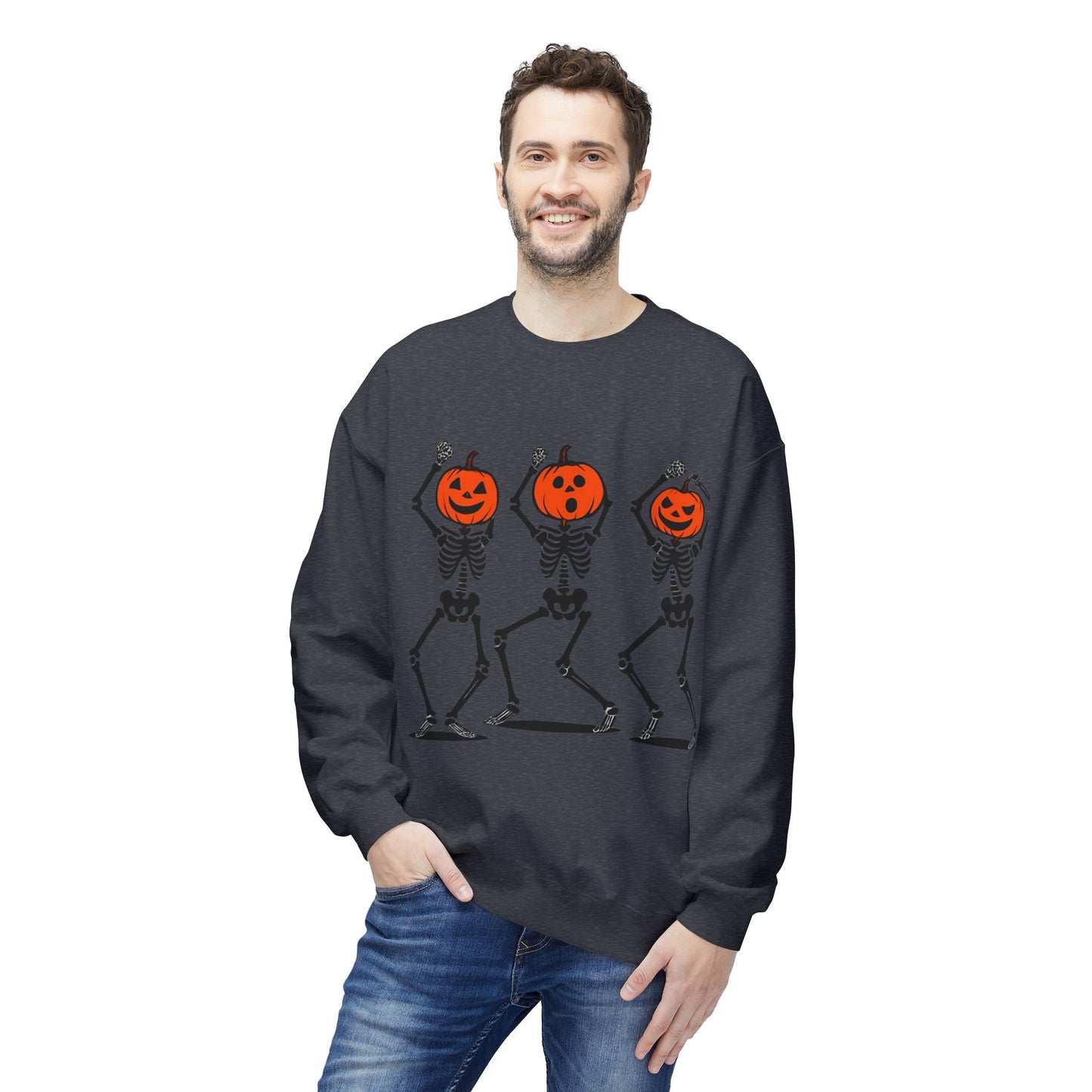 Spooky Skeleton Crewneck Sweatshirt