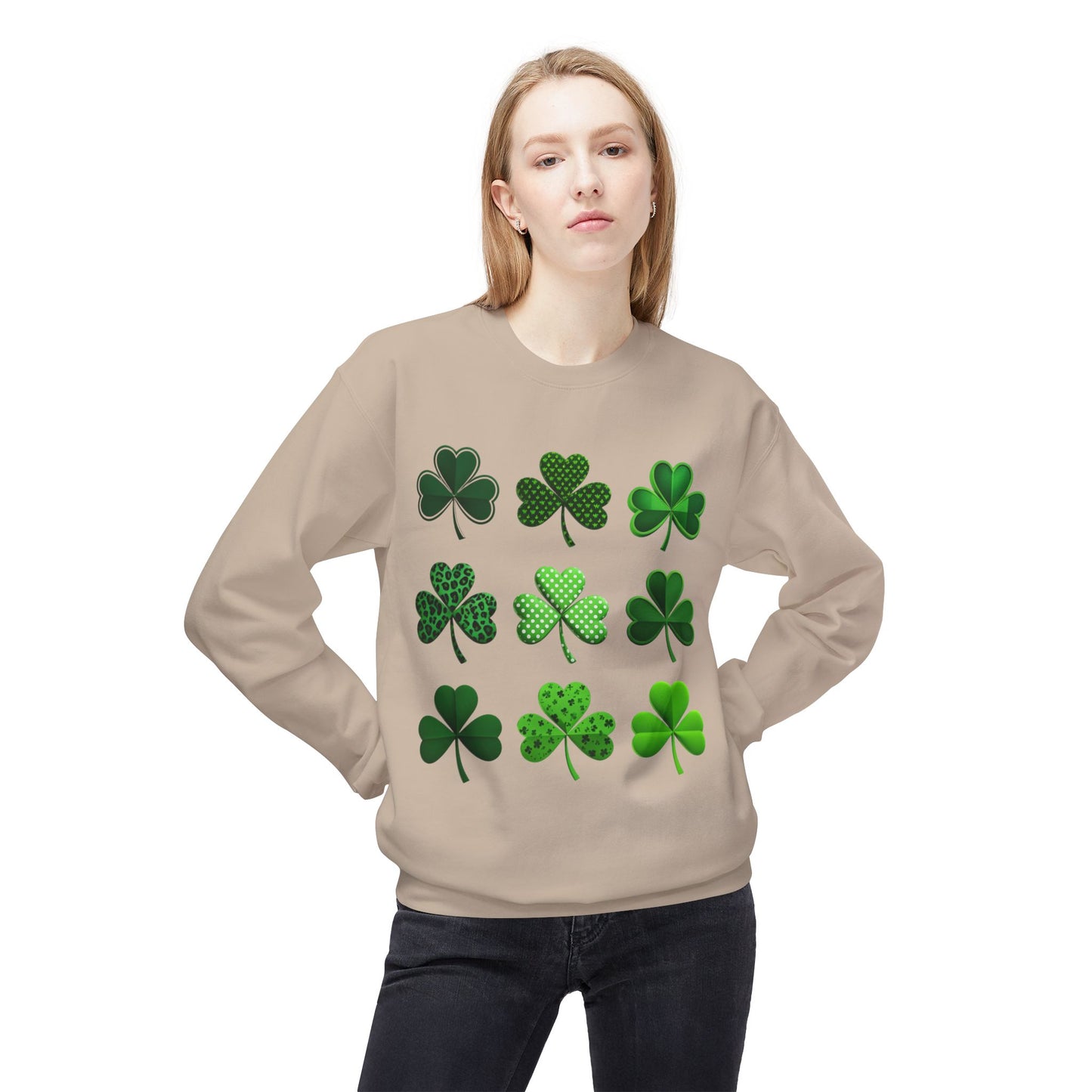 Clover Midweight Softstyle Fleece Crewneck Sweatshirt