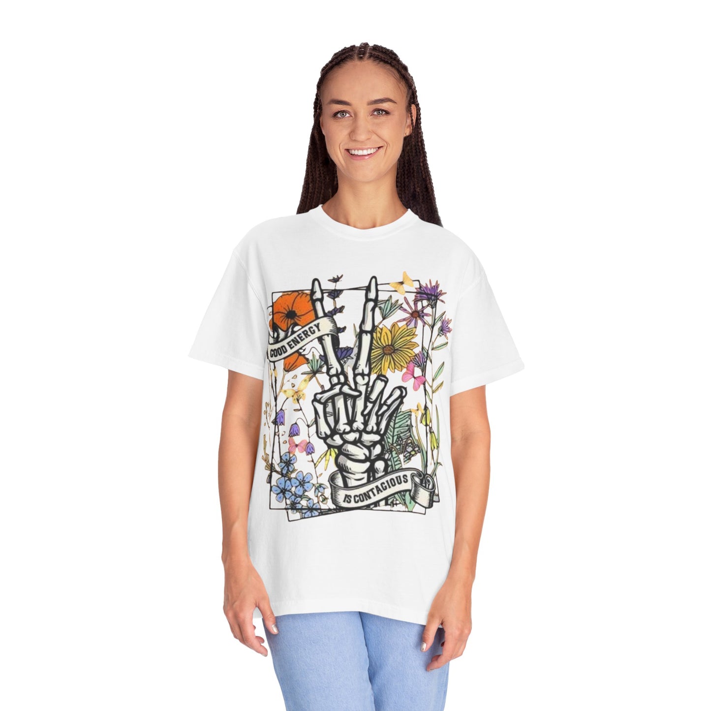 Good Vibes Skeleton Unisex Graphic Tee