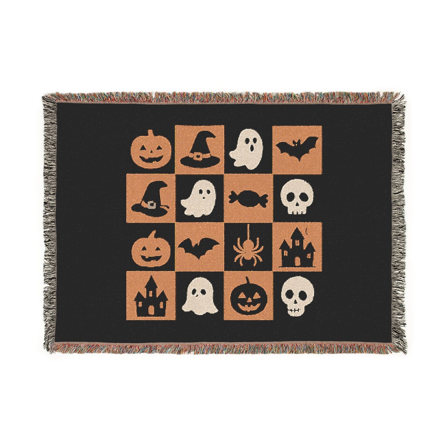 Halloween Themed Woven Blanket