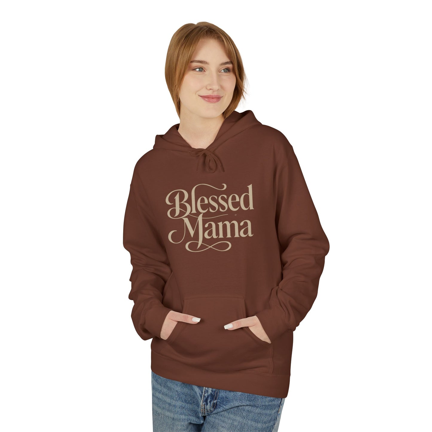 Blessed Mama Fleece Hoodie