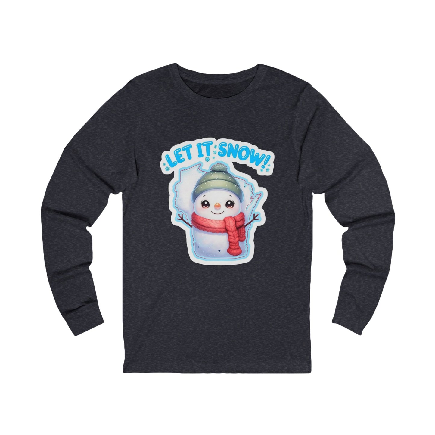 LET IT SNOW - WISCONSIN Long Sleeve Tee