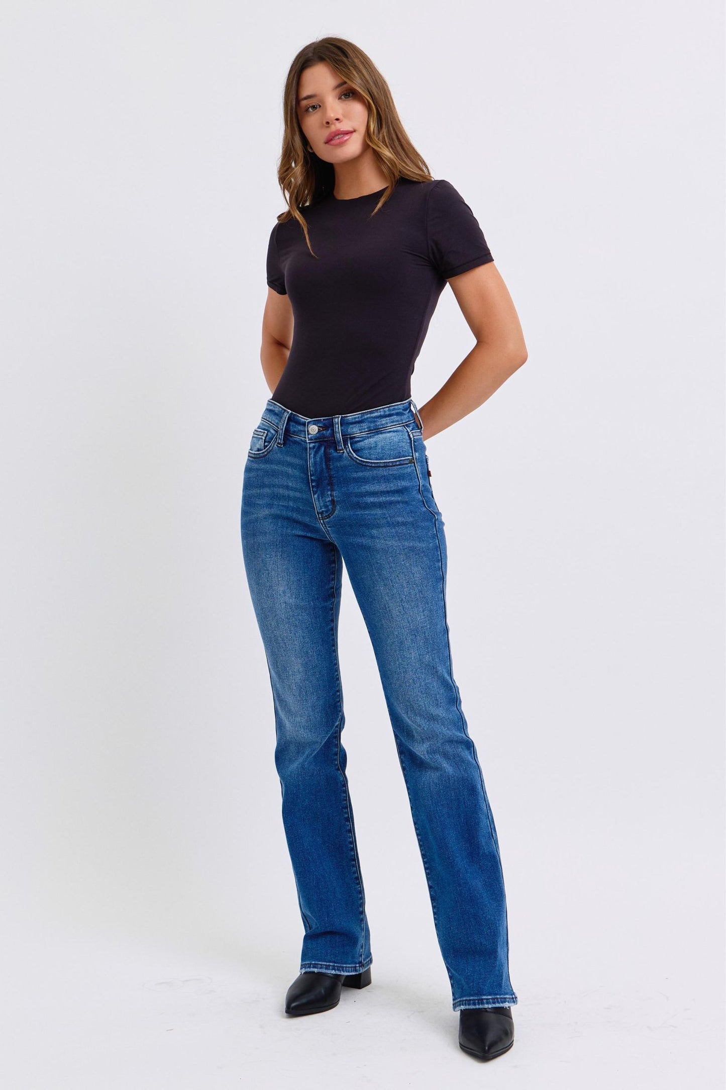 Day 17 - Judy Blue Mid-Rise Bootcut Jeans with Thermal Lining