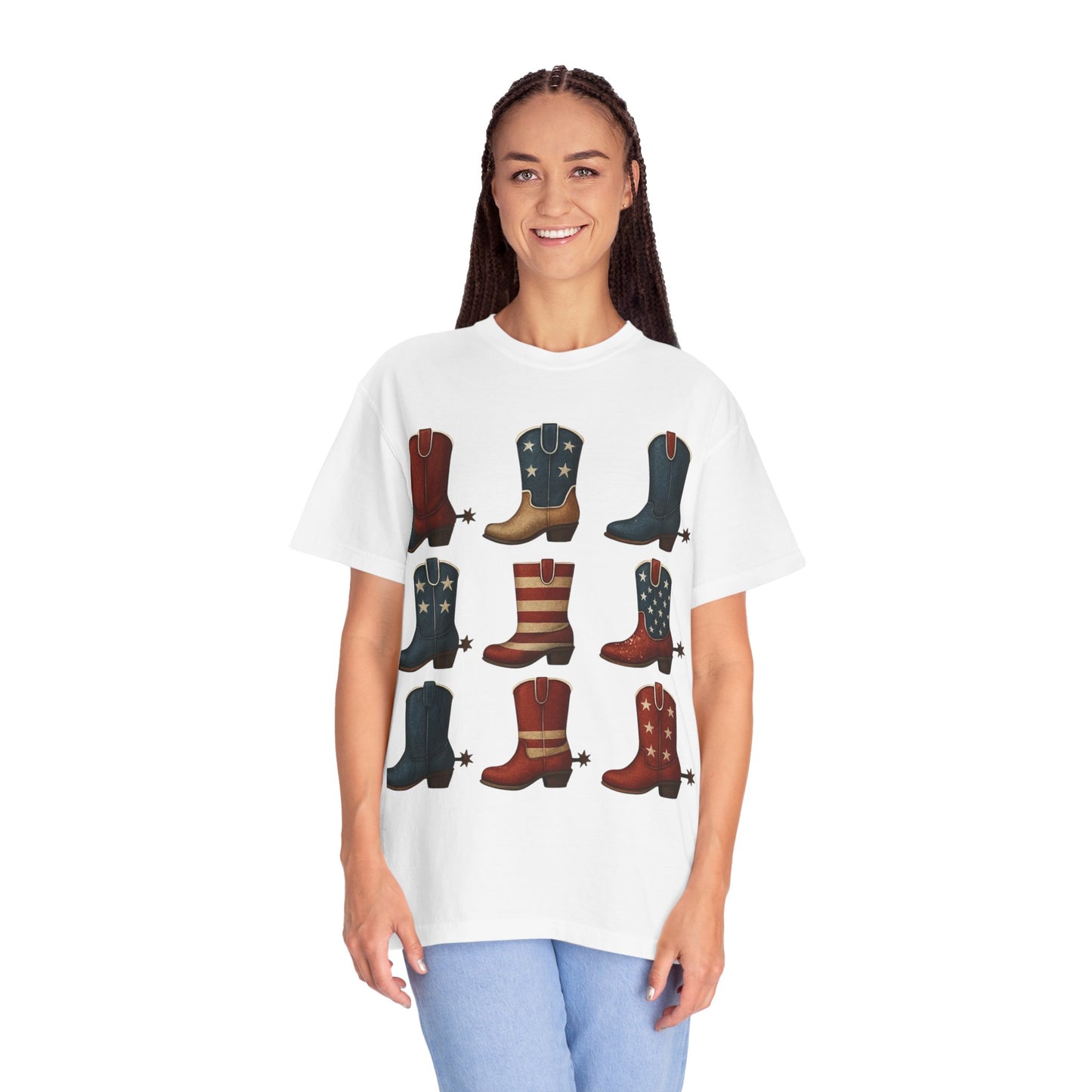 Americana Western Style Cowboy Boots Unisex T-Shirt