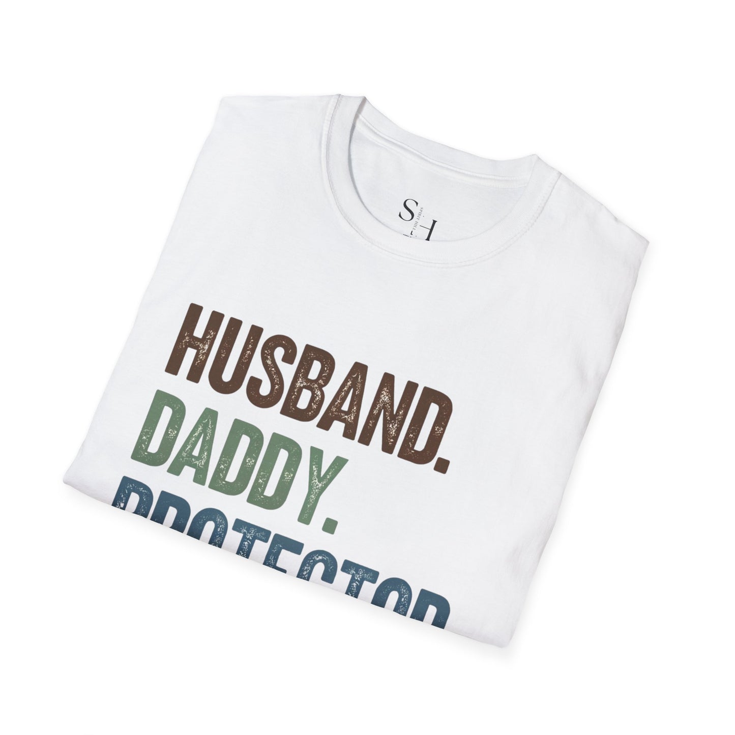 Husband Daddy Protector Hero T-Shirt - Unisex Softstyle Tee