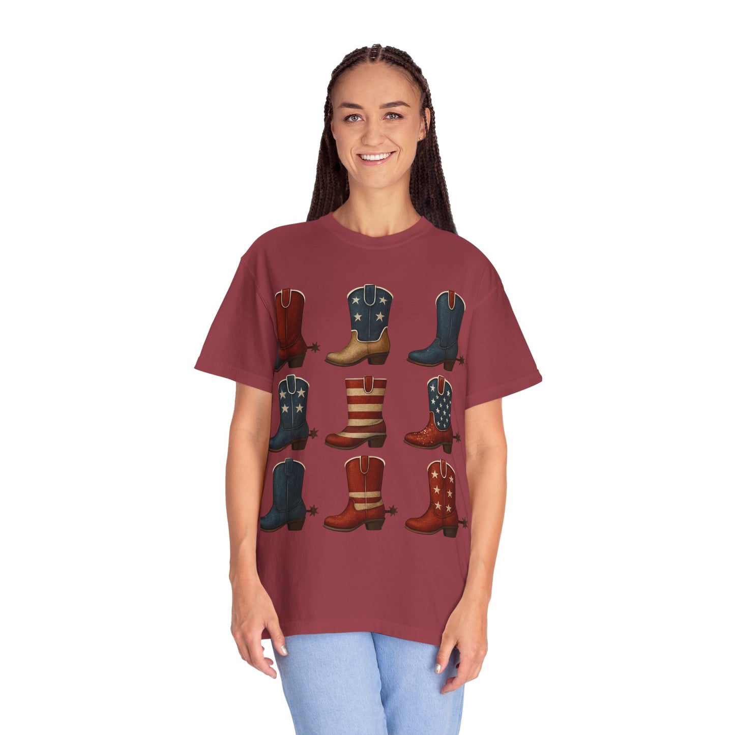 Americana Western Style Cowboy Boots Unisex T-Shirt