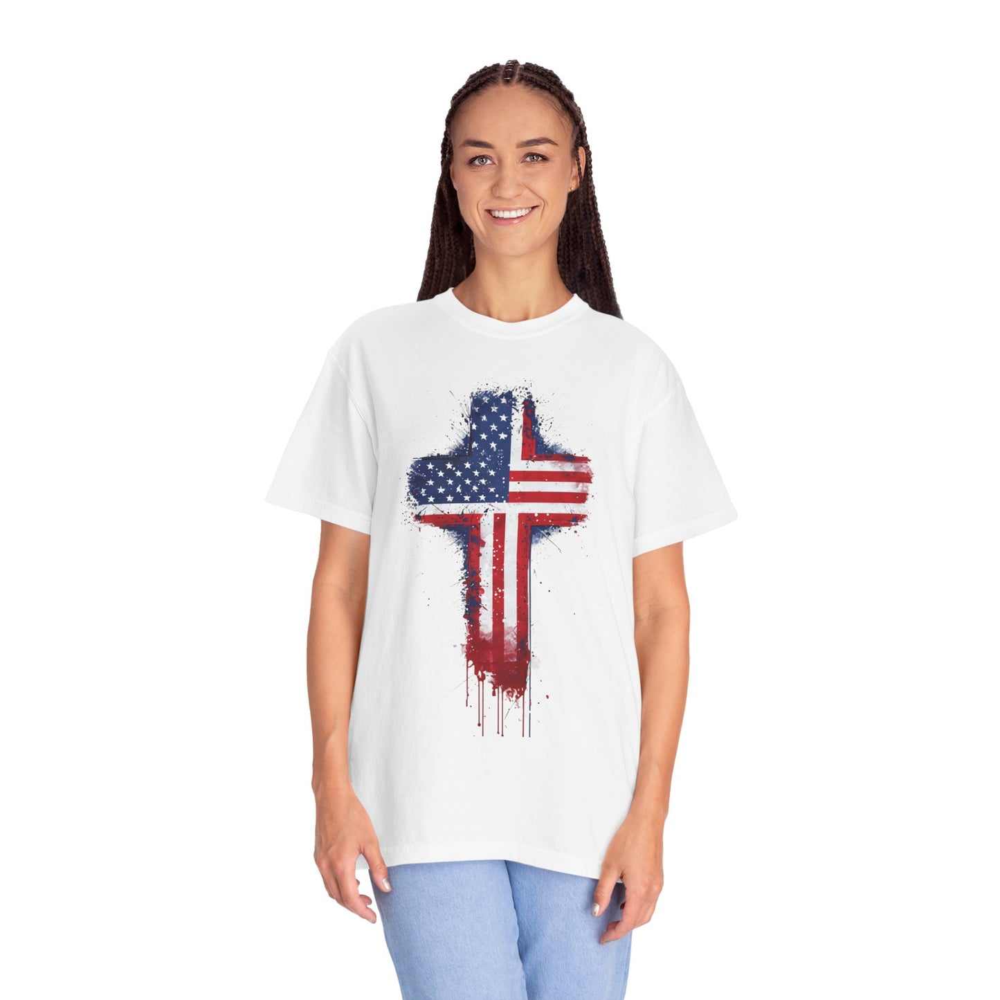 American Flag Cross T-Shirt