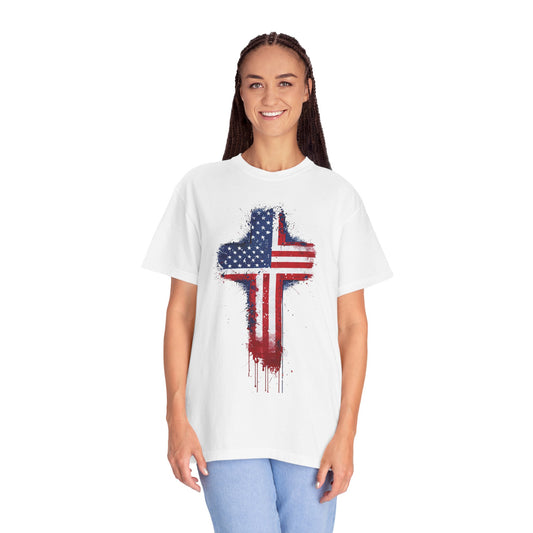 American Flag Cross T-Shirt