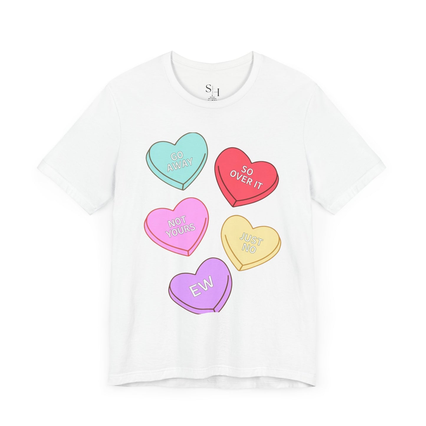 Anti-Valentine Unisex Jersey Short Sleeve Tee