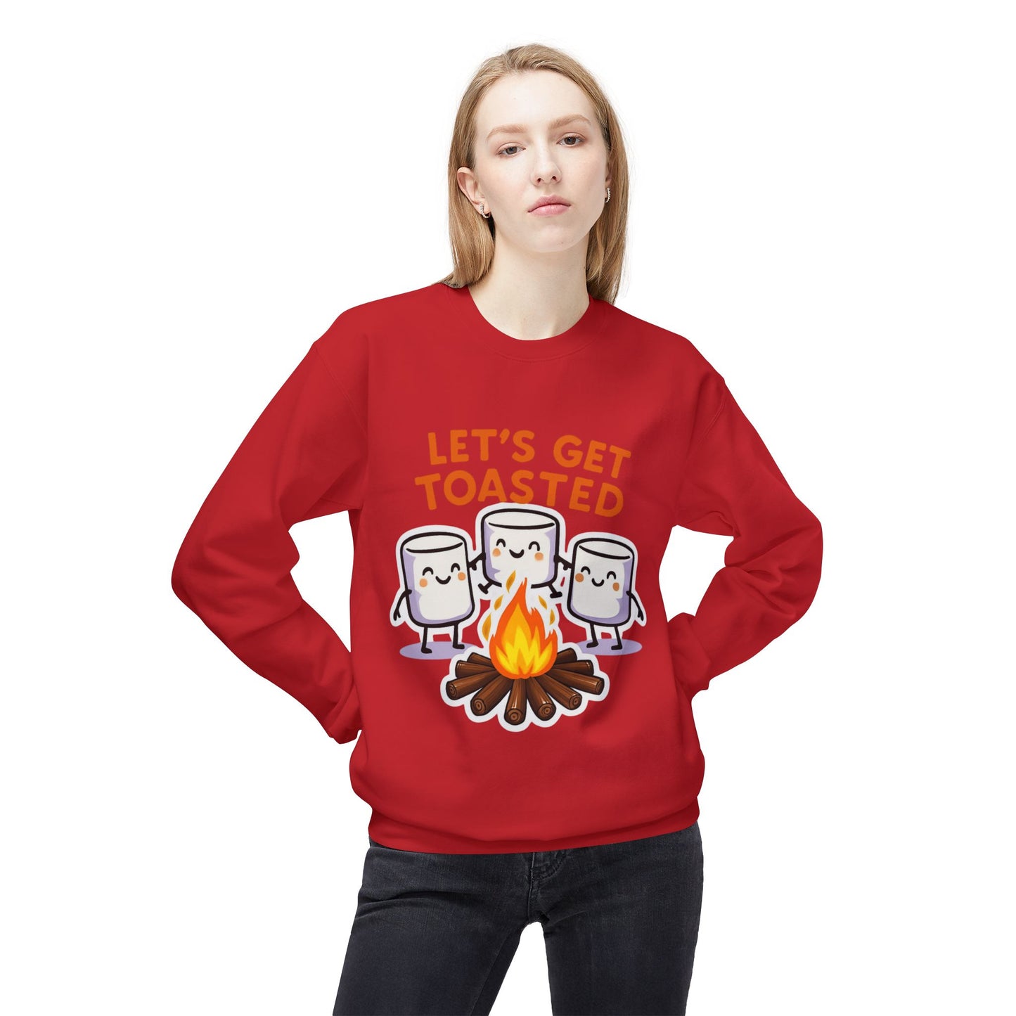 Let's Get Toasted Fleece Crewneck Sweatshirt