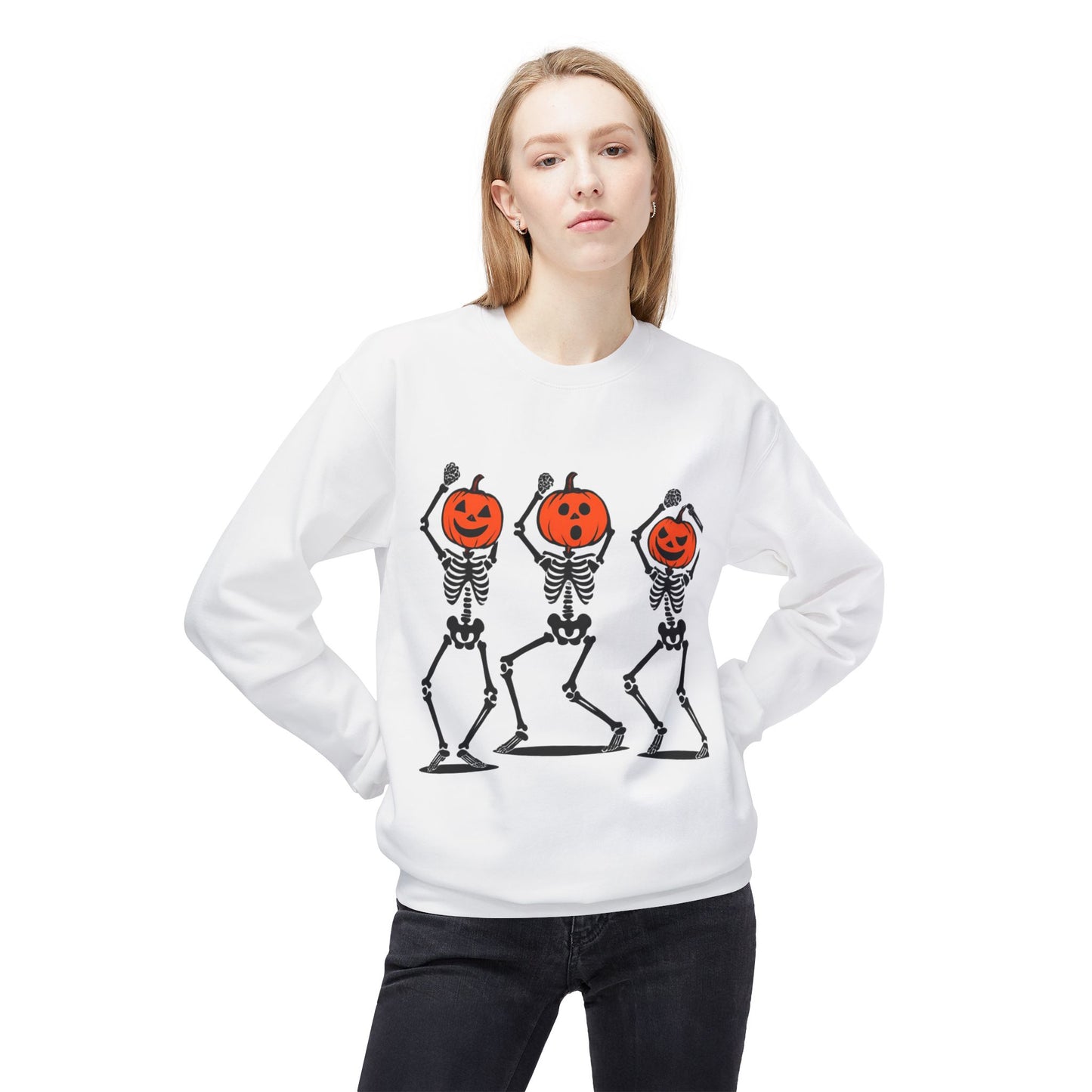 Spooky Skeleton Crewneck Sweatshirt