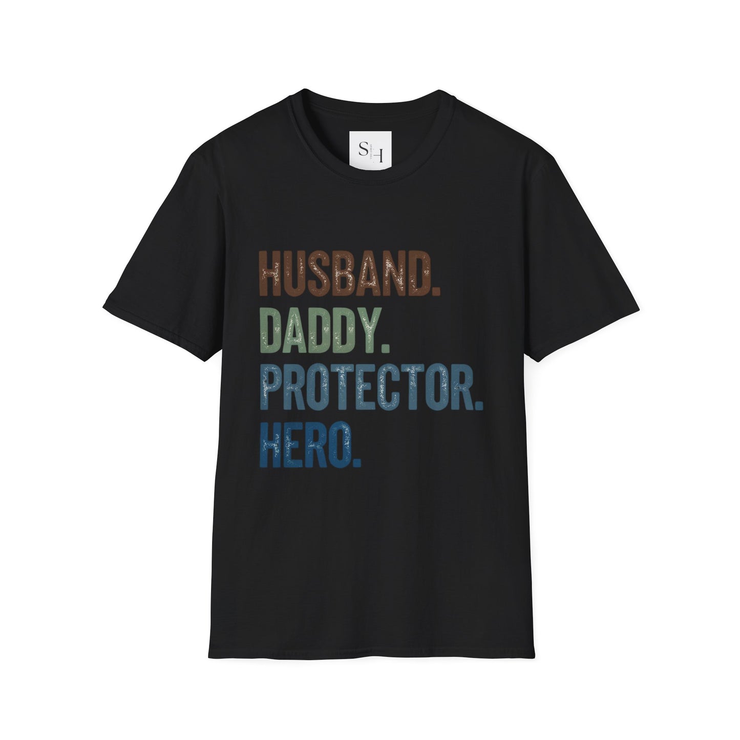 Husband Daddy Protector Hero T-Shirt - Unisex Softstyle Tee