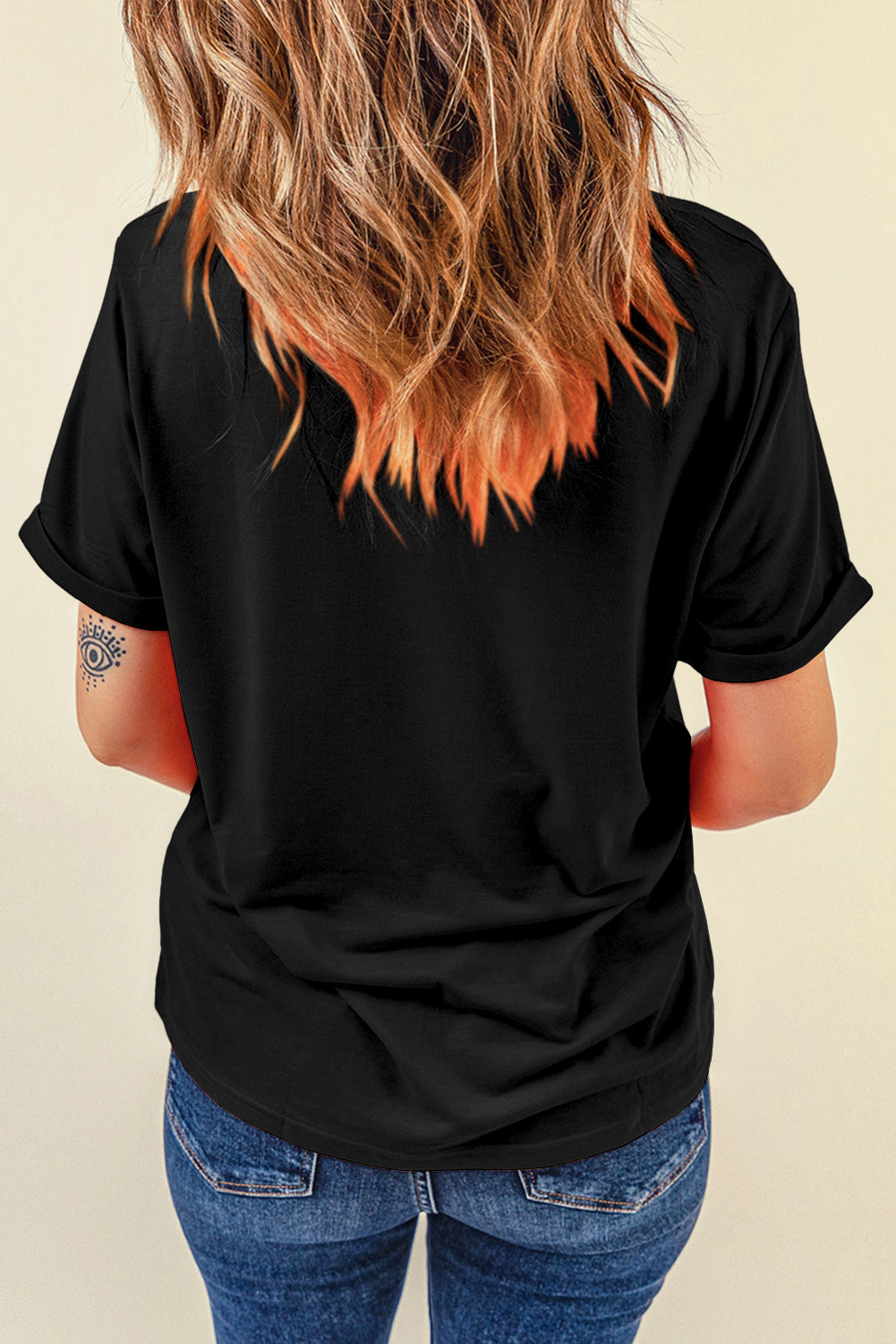 CAN'T BE TAMED Graphic Round Neck Short Sleeve T-Shirt