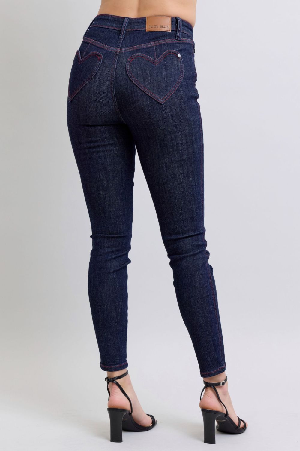 Judy Blue Heart Shaped Back Pockets Skinny Jeans