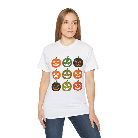 Halloween Pumpkin Faces T-Shirt