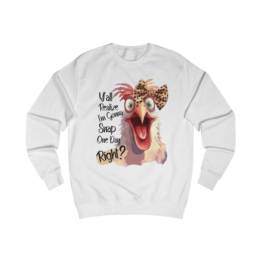Funny Chicken Sweatshirt, Unisex