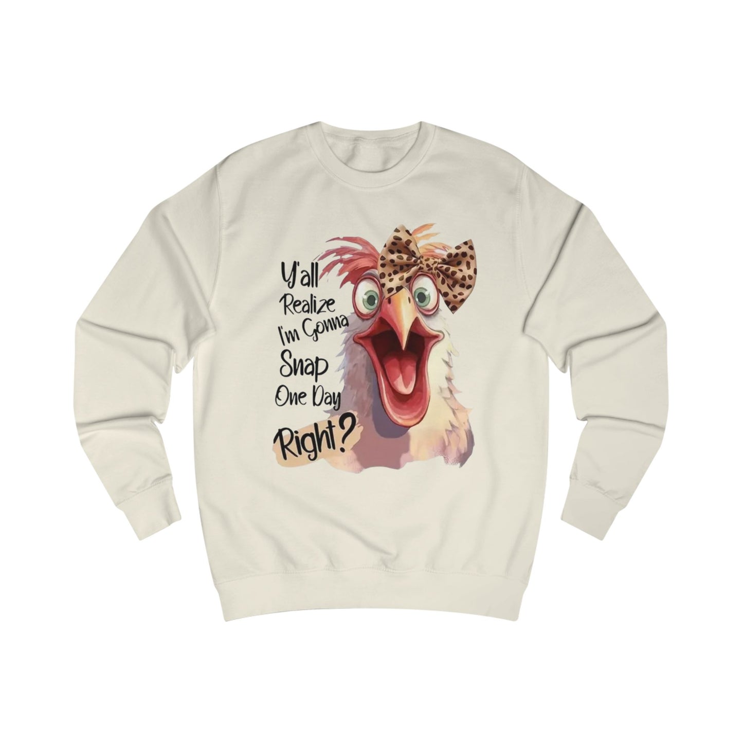 Funny Chicken Sweatshirt, Unisex