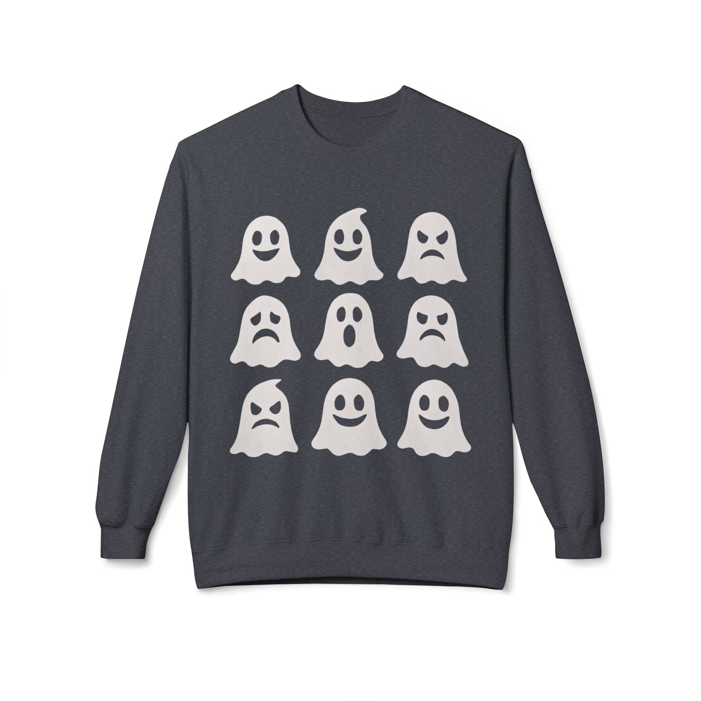 Ghostly Vibes Unisex Fleece Crewneck