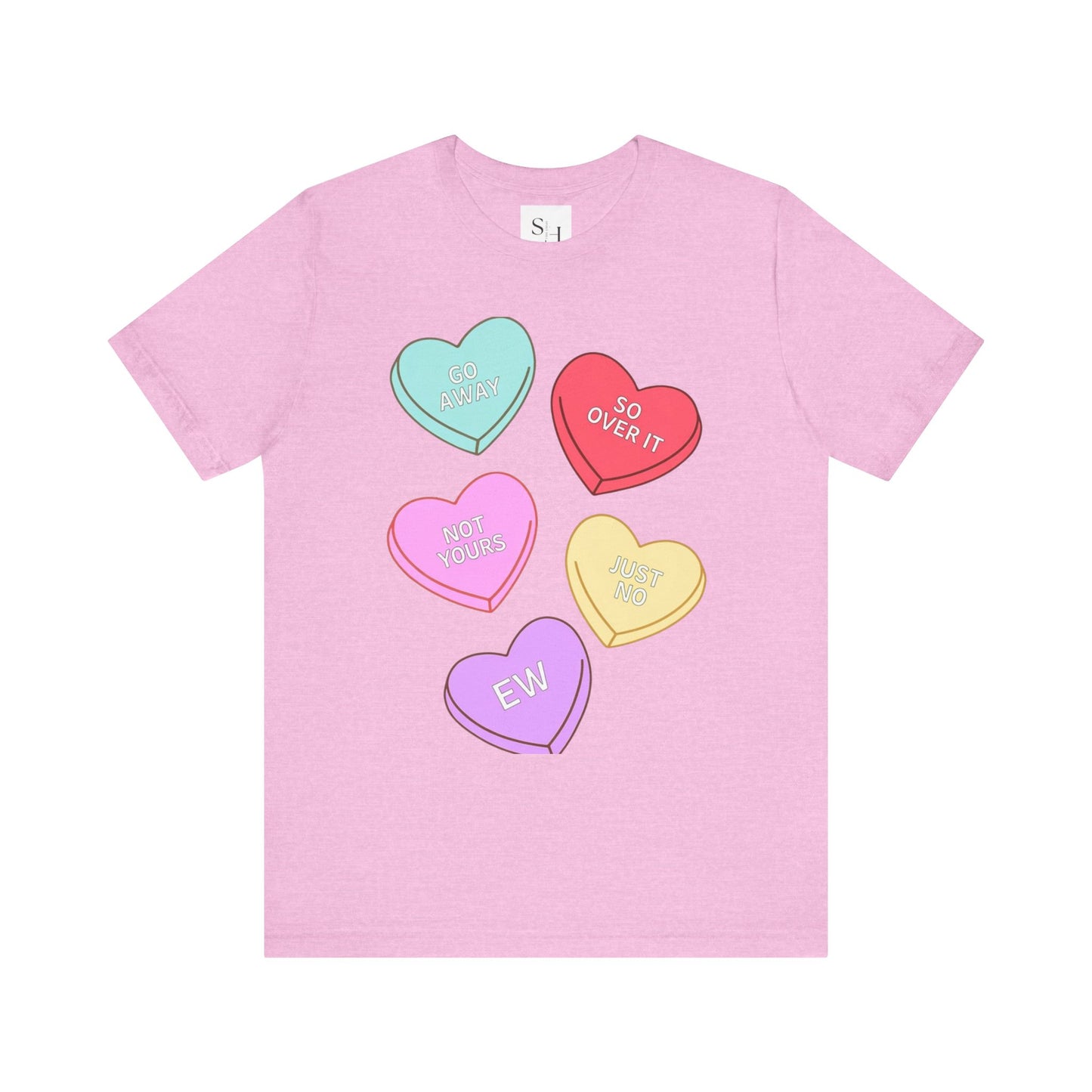 Anti-Valentine Unisex Jersey Short Sleeve Tee