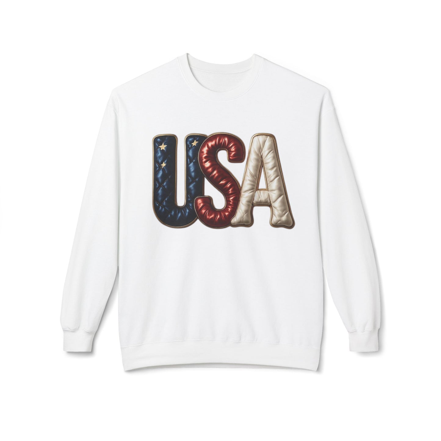 USA Fleece Crewneck Unisex Sweatshirt