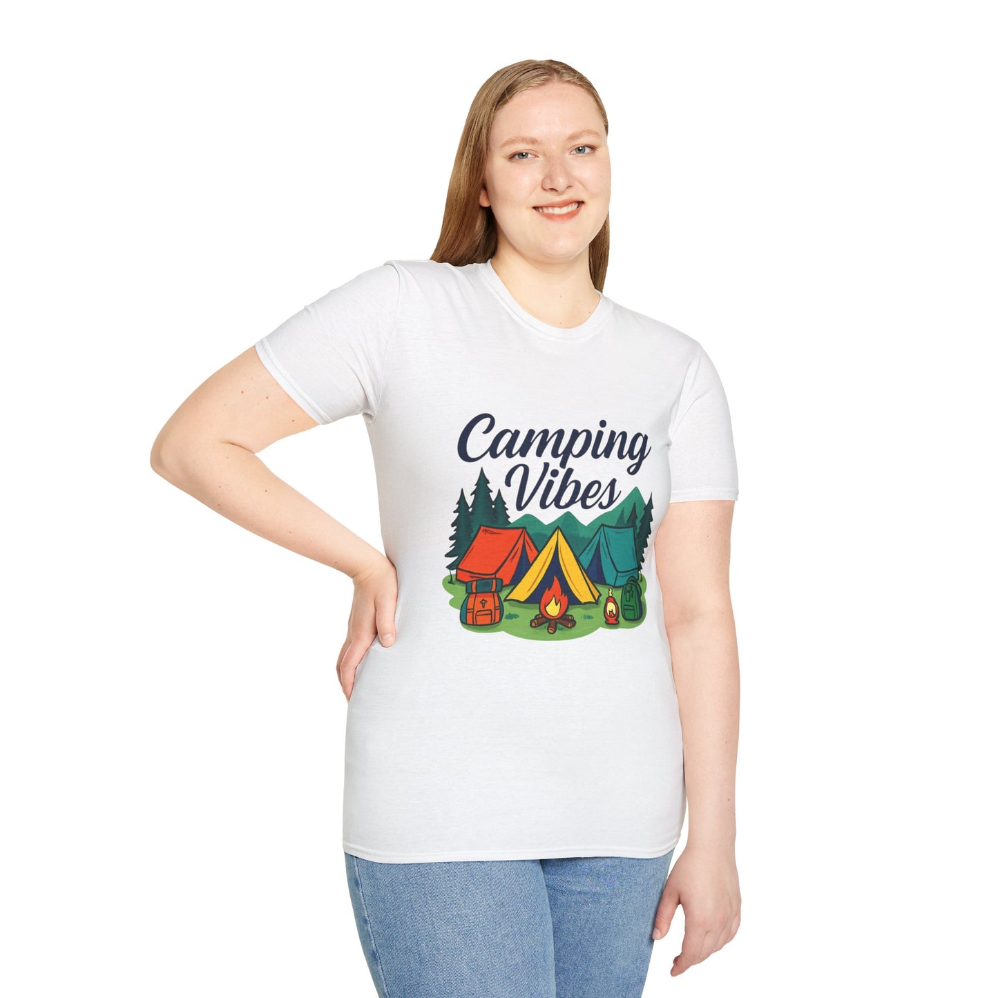 Camping Vibes Unisex Softstyle T-Shirt