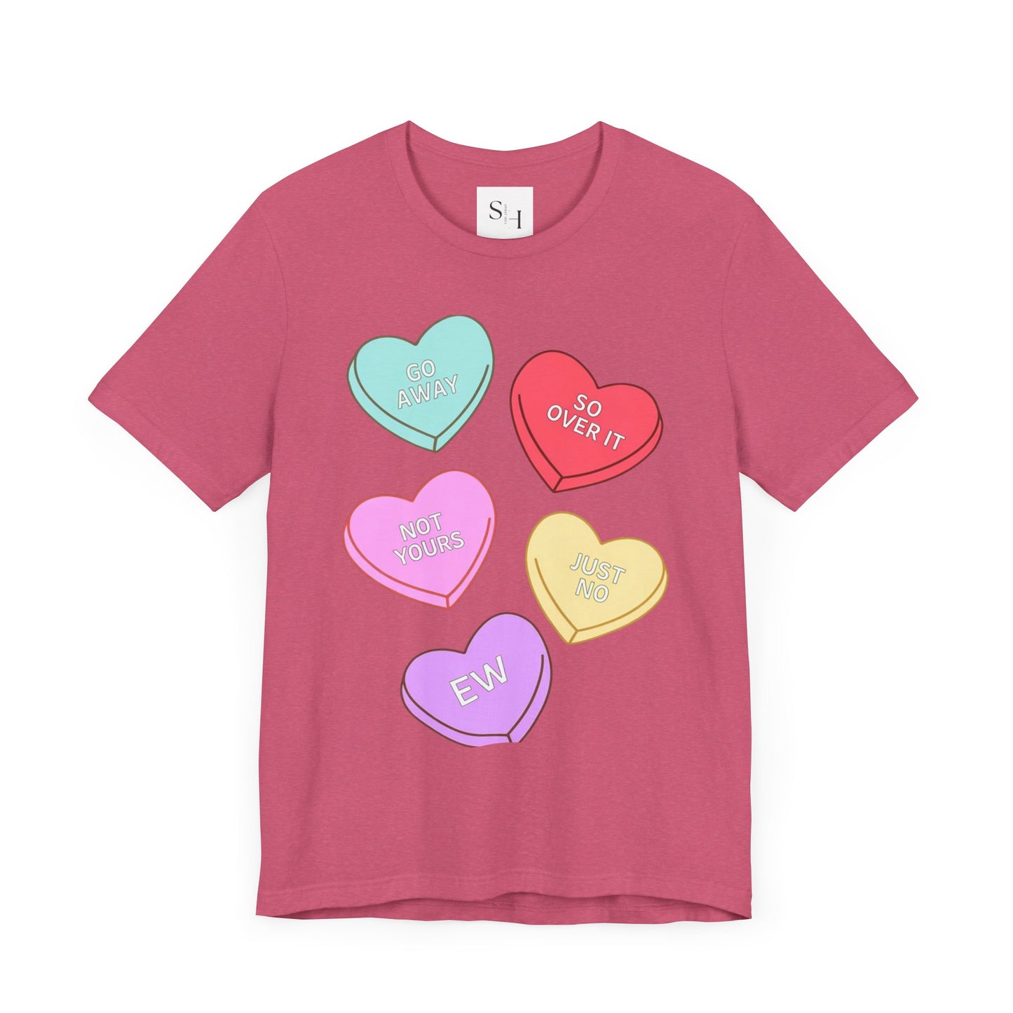 Anti-Valentine Unisex Jersey Short Sleeve Tee