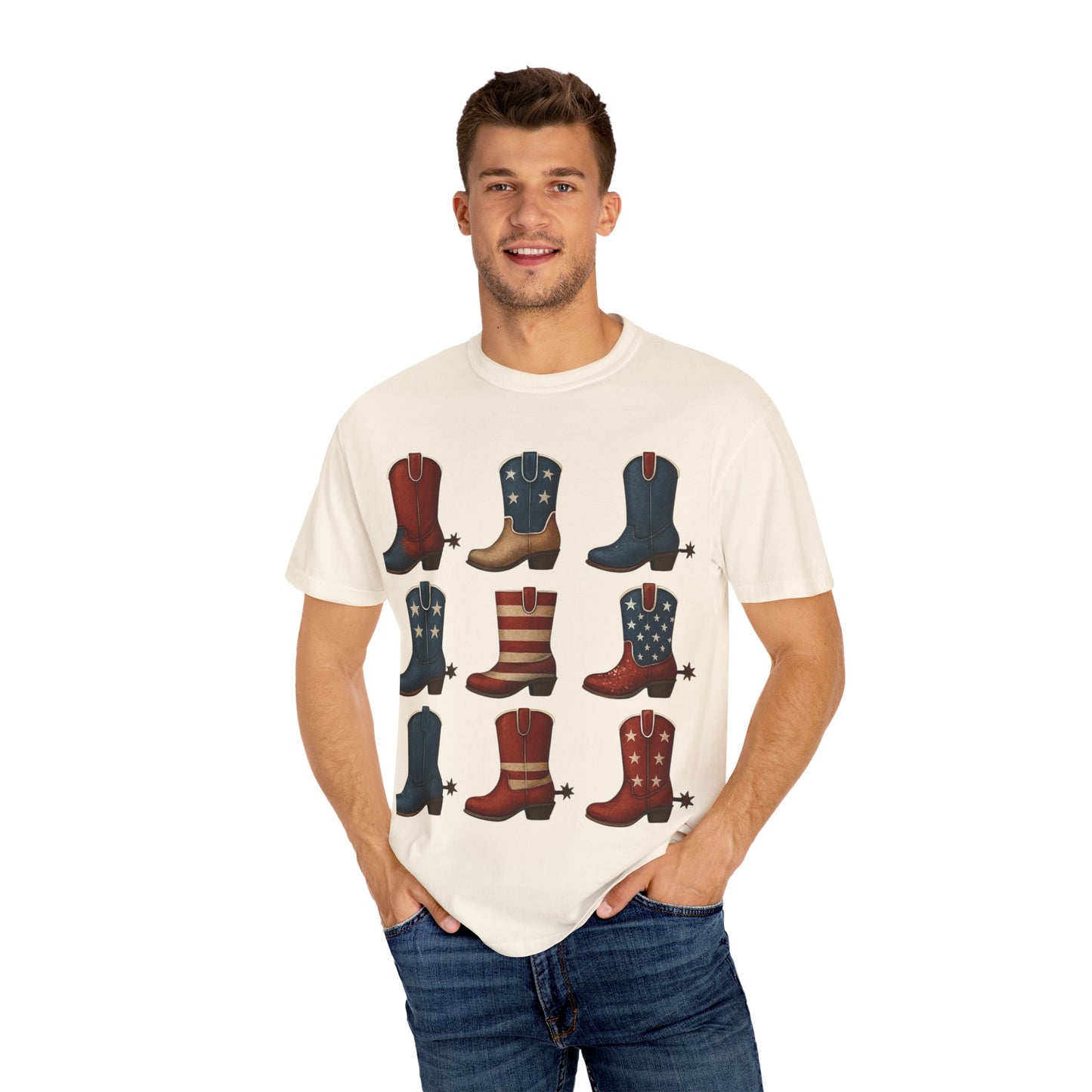 Americana Western Style Cowboy Boots Unisex T-Shirt