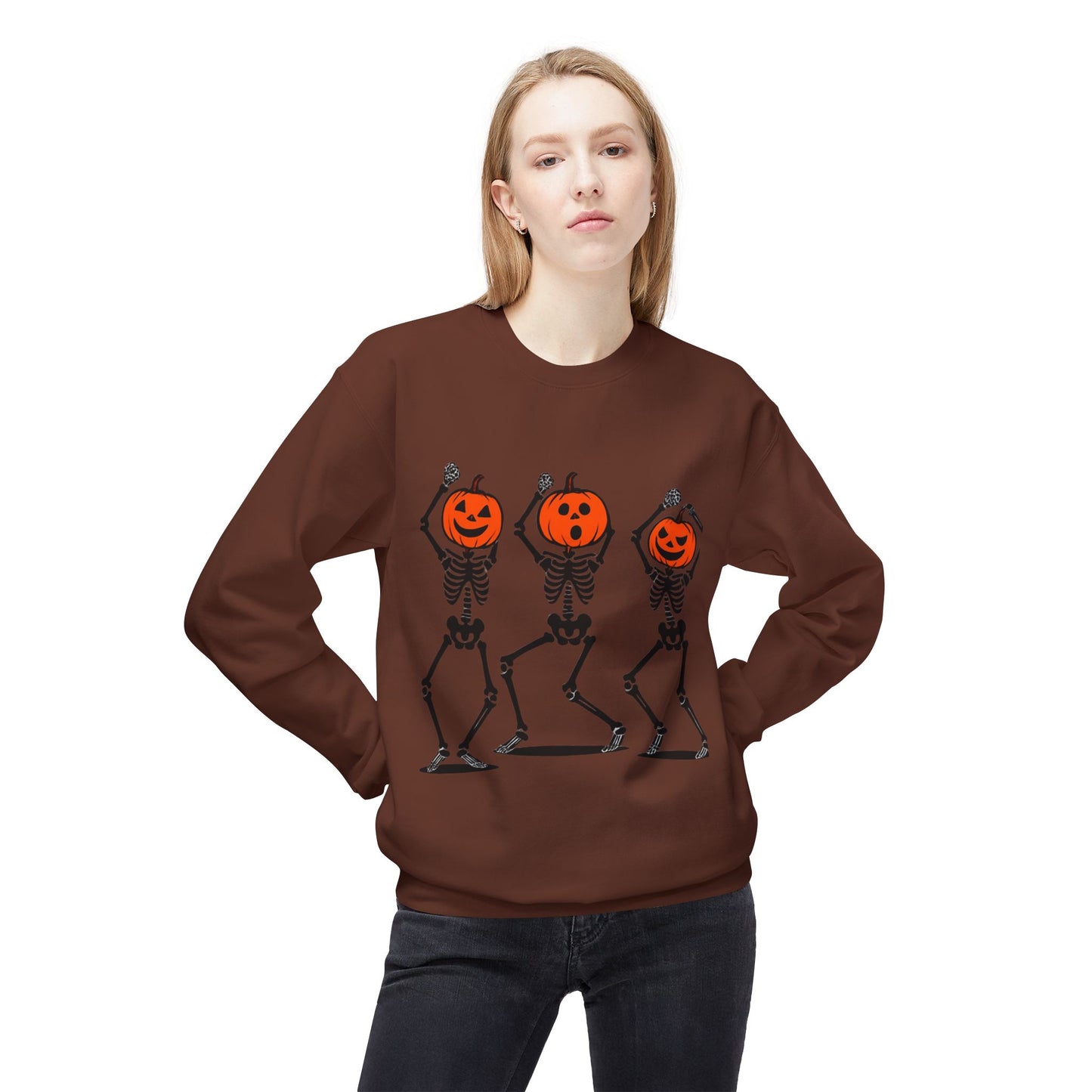 Spooky Skeleton Crewneck Sweatshirt