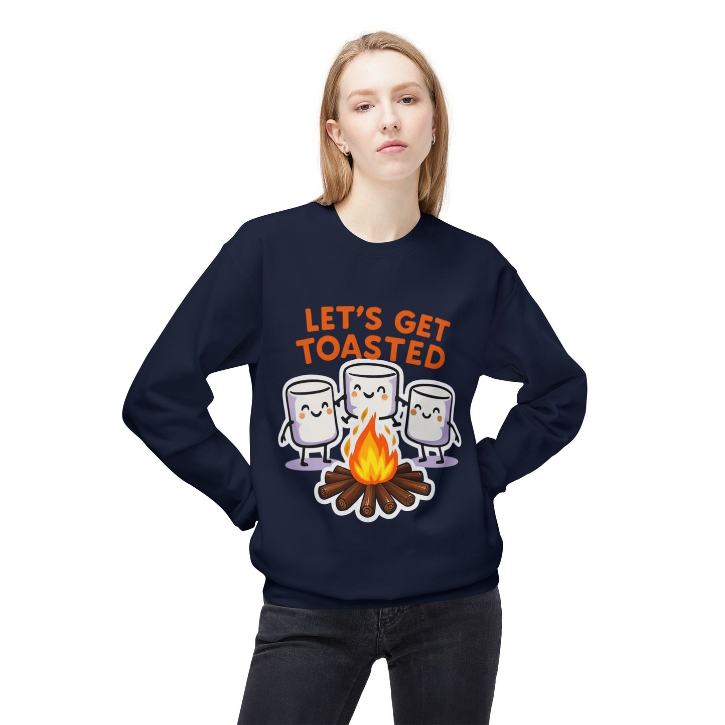 Let's Get Toasted Fleece Crewneck Sweatshirt