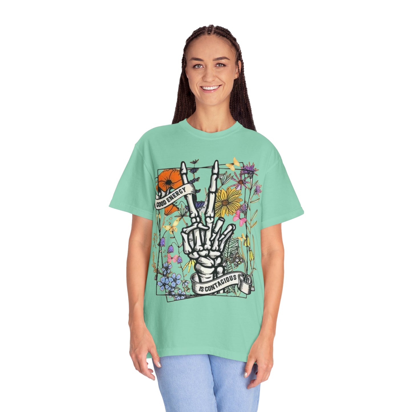 Good Vibes Skeleton Unisex Graphic Tee