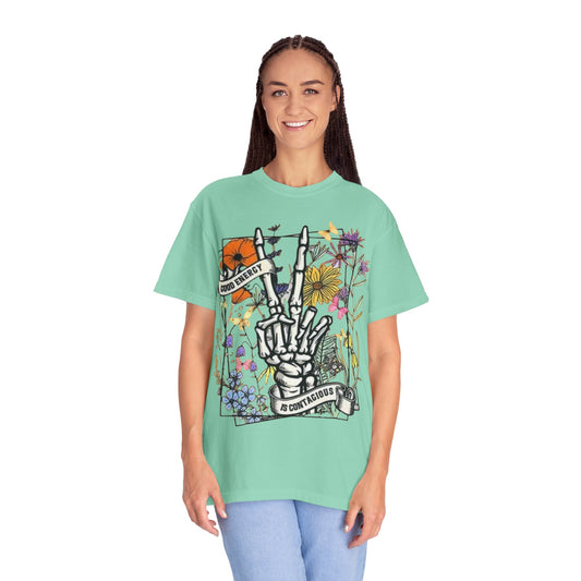 Good Vibes Skeleton Unisex Graphic Tee