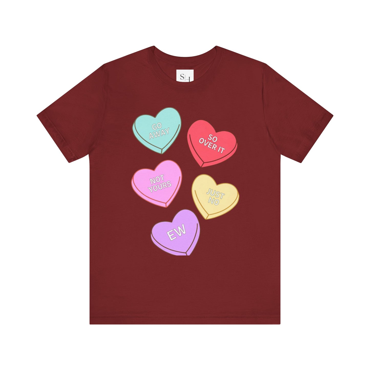 Anti-Valentine Unisex Jersey Short Sleeve Tee