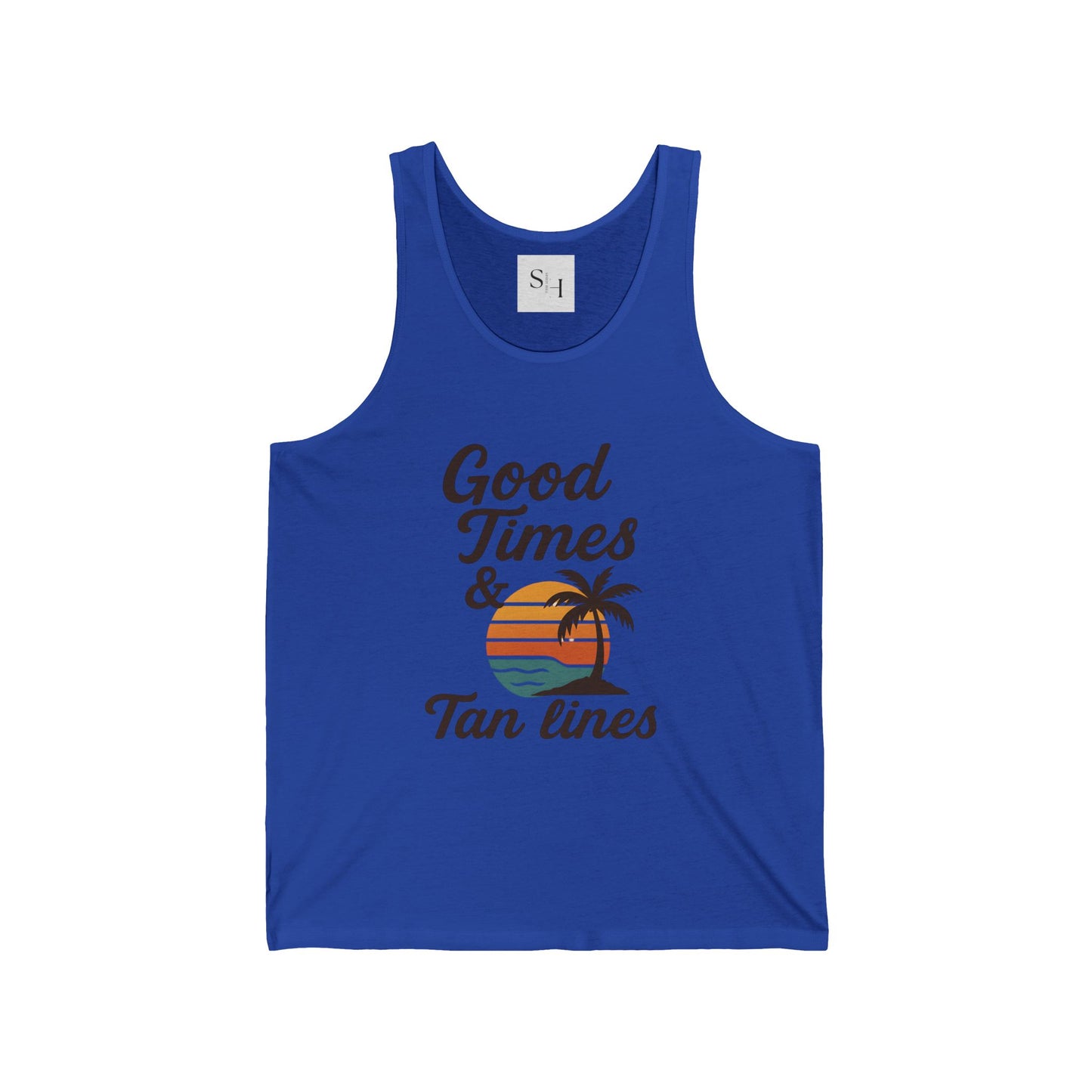 Good Times & Tan Lines Unisex Jersey Tank
