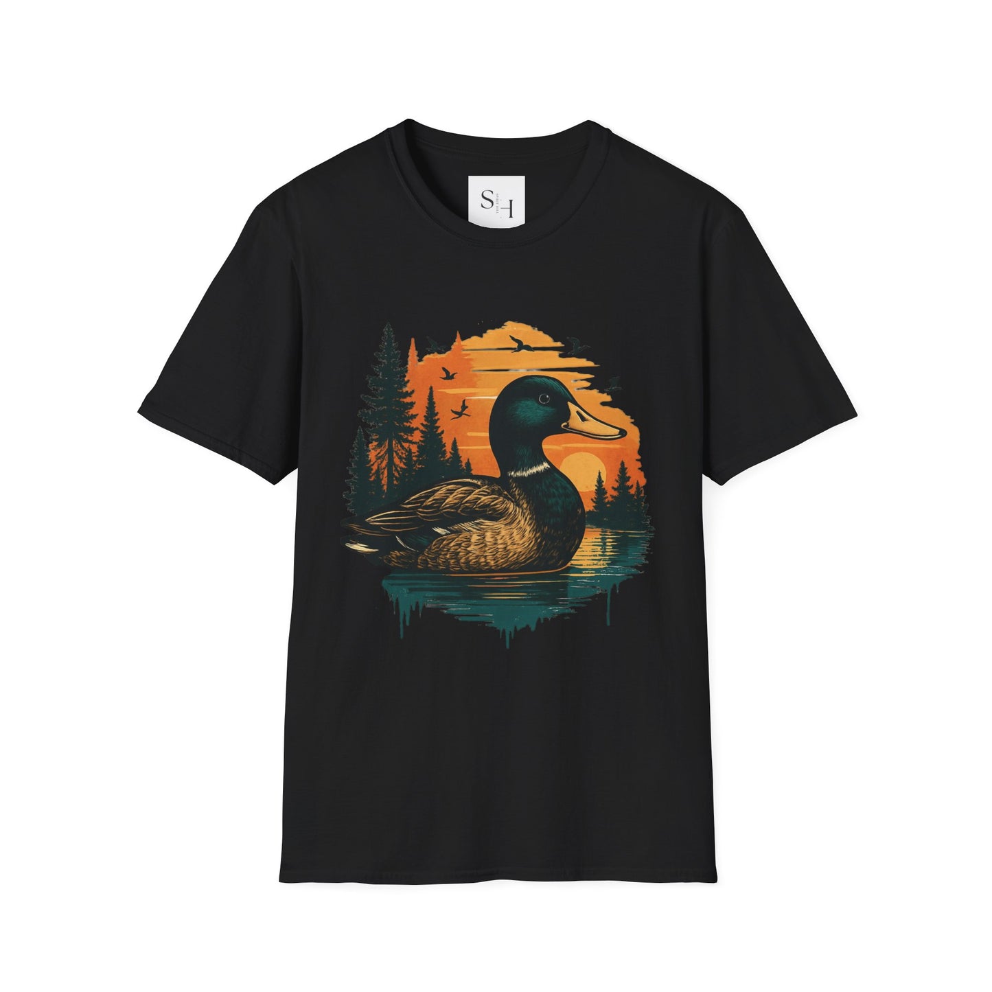 Duck Sunset Unisex Softstyle T-Shirt