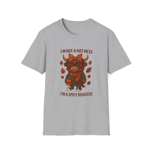 Spicy Disaster Fall Cow T-Shirt