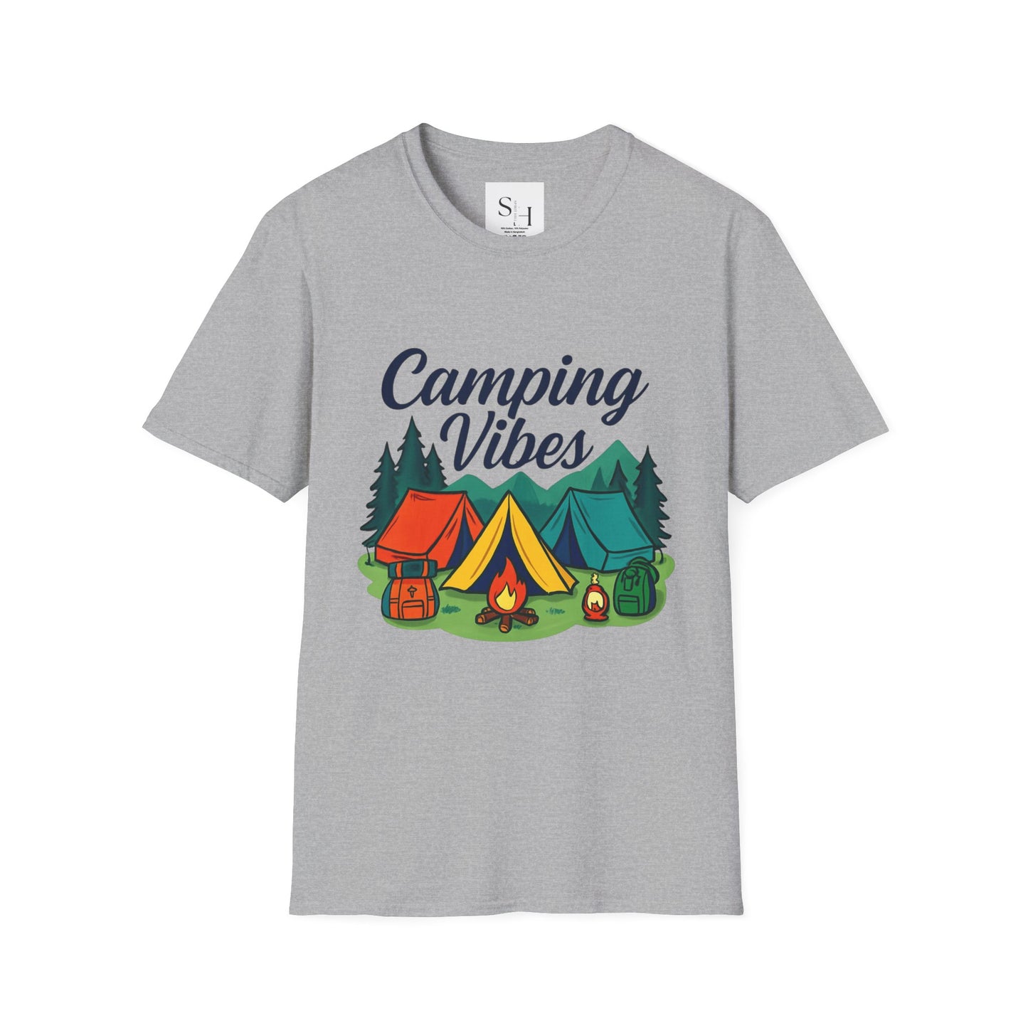 Camping Vibes Unisex Softstyle T-Shirt