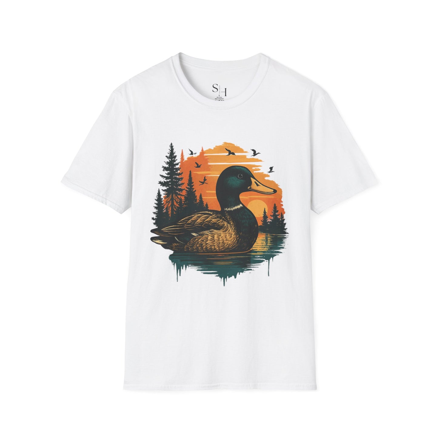 Duck Sunset Unisex Softstyle T-Shirt